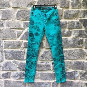Turquoise Tie Dye Jeans